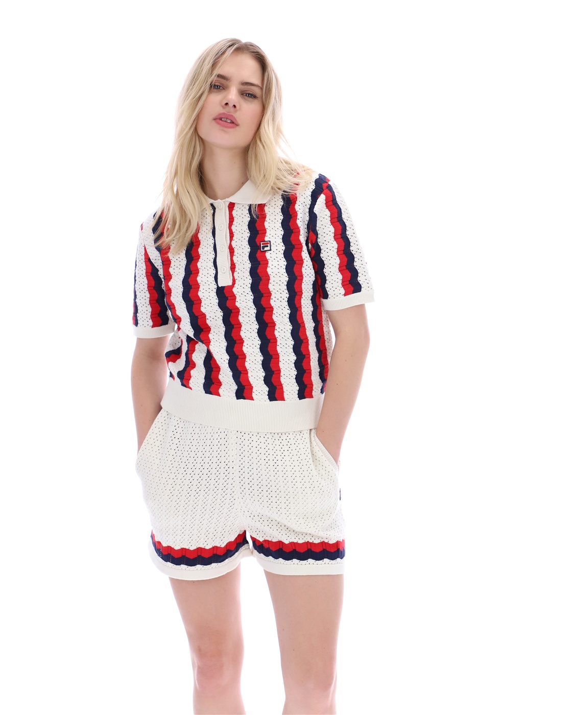FILA knit polo for a dressed weekend outfit